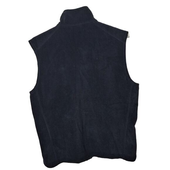 Columbia Men Medium Black Fleece Cathedral Peak II Full Zip Gorpcore Vest - Picture 3 of 6